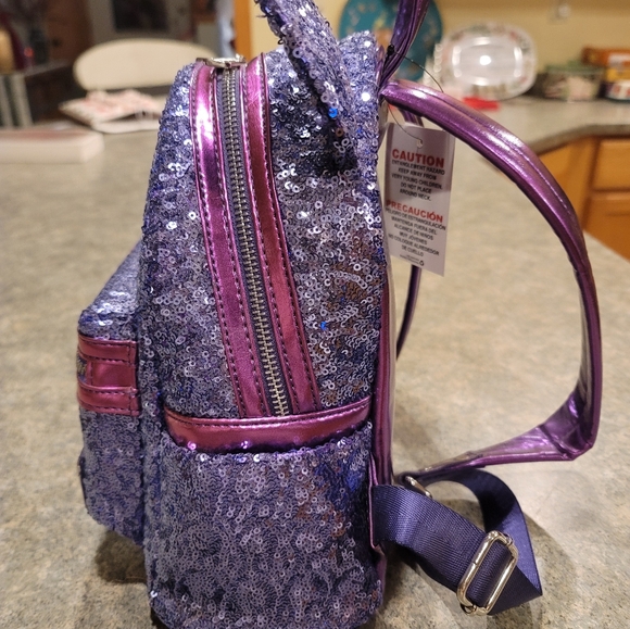 NWT Disney Loungefly Purple Potion sequin - Picture 3 of 11